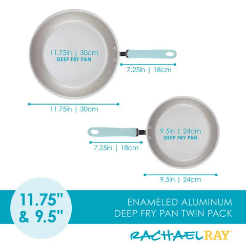 9.5-Inch and 11.75-Inch Nonstick Induction Frying Pans