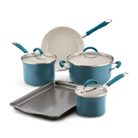 8-Piece Ceramic Nonstick Cookware Set