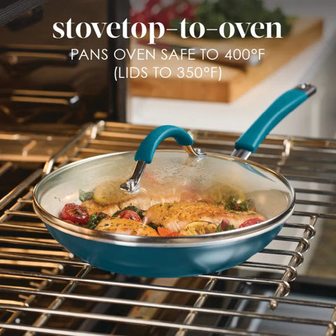 8-Piece Ceramic Nonstick Cookware Set
