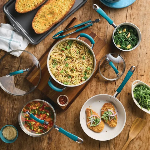 8-Piece Ceramic Nonstick Cookware Set