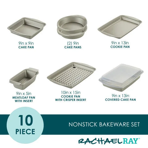 10-Piece Nonstick Bakeware Set