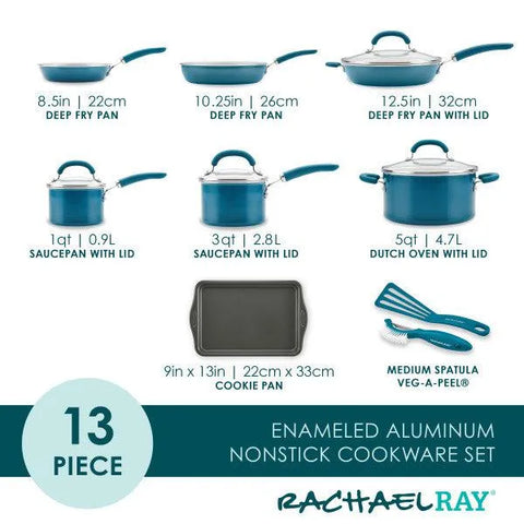 13-Piece Nonstick Induction Cookware Set