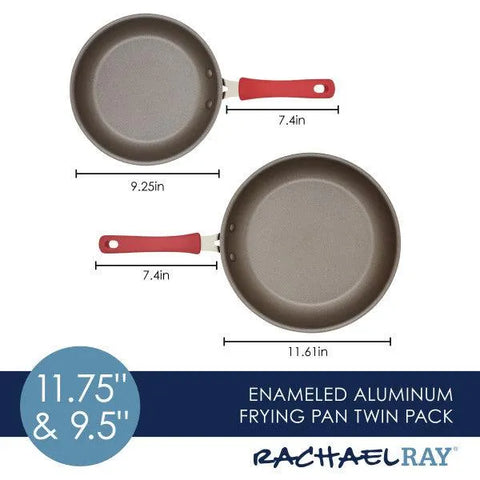 2-Piece Cook + Create Nonstick Frying Pan Set