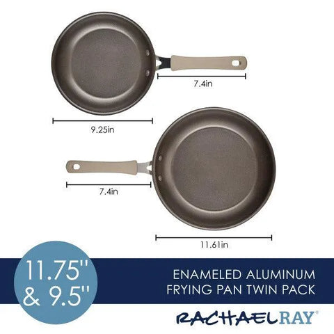 2-Piece Cook + Create Nonstick Frying Pan Set
