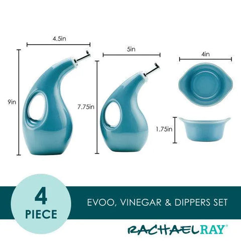 EVOO Bottle and Ramekin Dipper Set