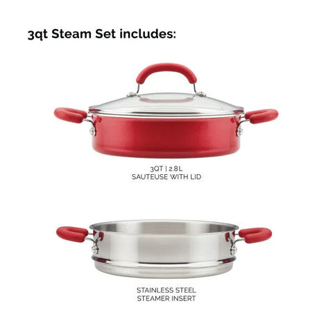 3-Quart Nonstick Induction Steamer Set