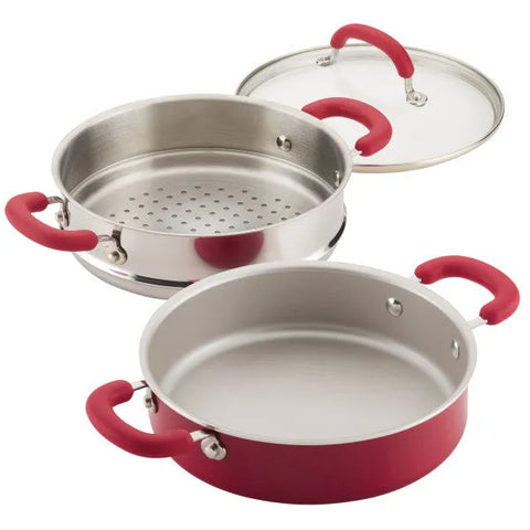 3-Quart Nonstick Induction Steamer Set