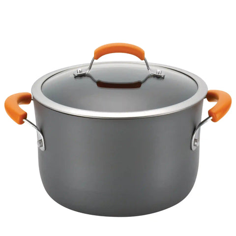 10-Piece Classic Brights Hard Anodized Nonstick Cookware Set
