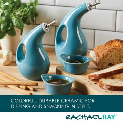 EVOO Bottle and Ramekin Dipper Set