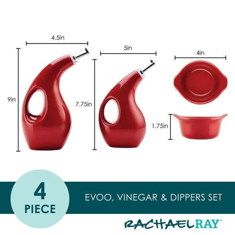 EVOO Bottle and Ramekin Dipper Set