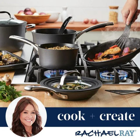 Cook + Create Hard Anodized Nonstick Frying Pans