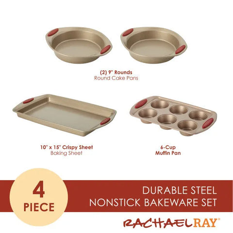 4-Piece Nonstick Bakeware Set