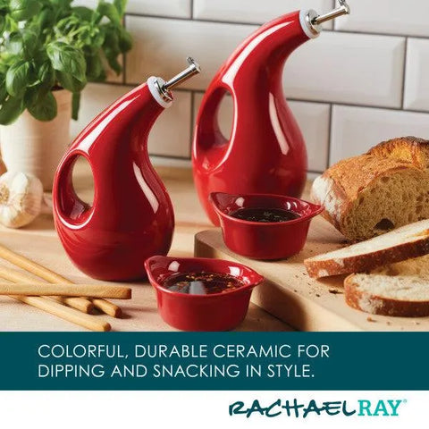 EVOO Bottle and Ramekin Dipper Set