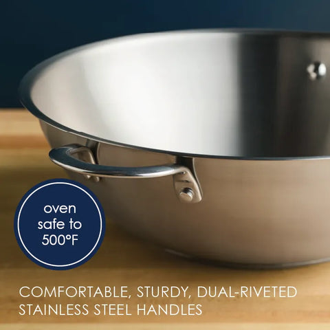 14-Inch Stainless Steel Induction Wok