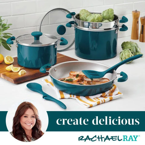 8-Piece Stacking Nonstick Induction Cookware Set