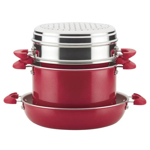 8-Piece Stacking Nonstick Induction Cookware Set