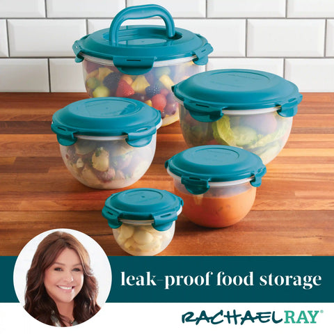 10-Piece Round Nestable Food Storage Containers