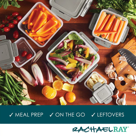 10-Piece Square Nestable Food Storage Containers