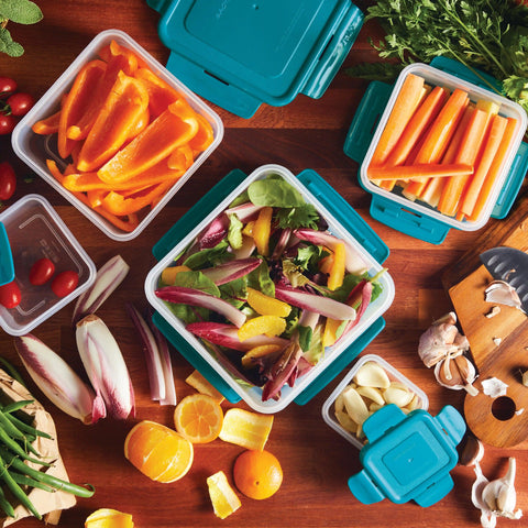 10-Piece Square Nestable Food Storage Containers