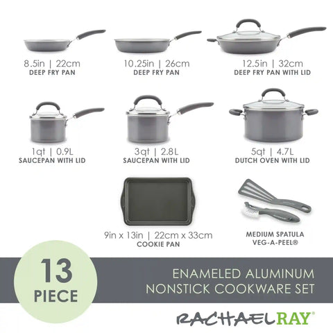13-Piece Nonstick Induction Cookware Set