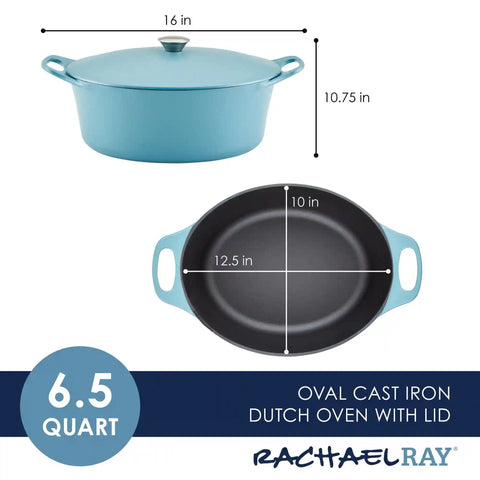6.5-Quart NITRO Cast Iron Dutch Oven