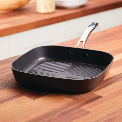11-Inch Cook + Create Hard Anodized Nonstick Deep Grill Pan