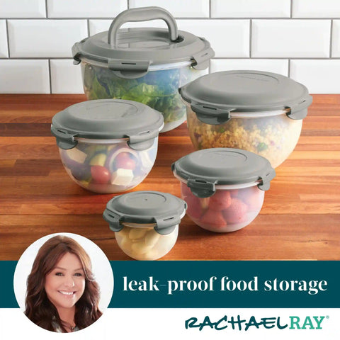 10-Piece Round Nestable Food Storage Containers