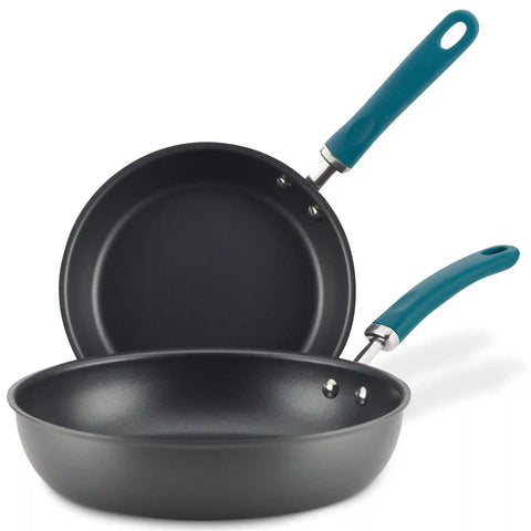 9.5-Inch and 11.75-Inch Hard Anodized Nonstick Induction Frying Pan Set