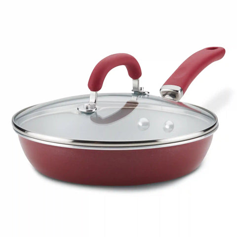 9.5-Inch Nonstick Induction Covered Deep Frying Pan