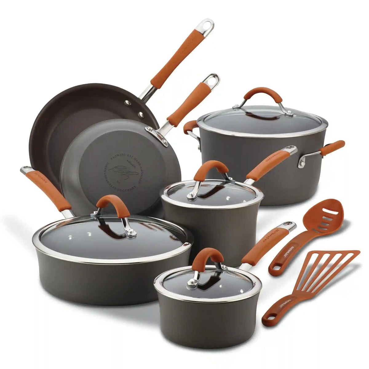12-Piece Cucina Hard Anodized Nonstick Cookware Set