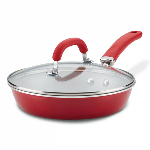 9.5-Inch Nonstick Induction Covered Deep Frying Pan