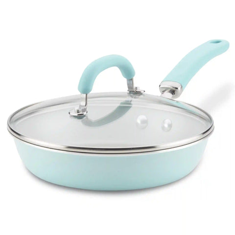 9.5-Inch Nonstick Induction Covered Deep Frying Pan