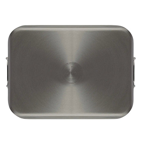 16-Inch x 12-Inch Nonstick Hard Anodized Roaster with Reversible Rack