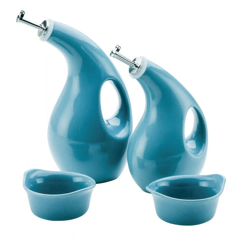 EVOO Bottle and Ramekin Dipper Set