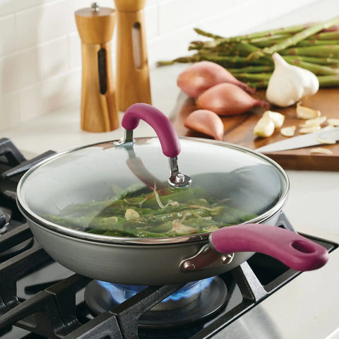 10.25-Inch Hard Anodized Nonstick Induction Covered Deep Frying Pan
