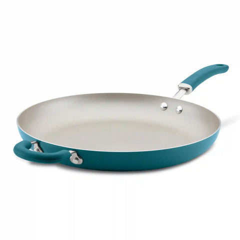 14.5-Inch Nonstick Induction Frying Pan with Helper Handle