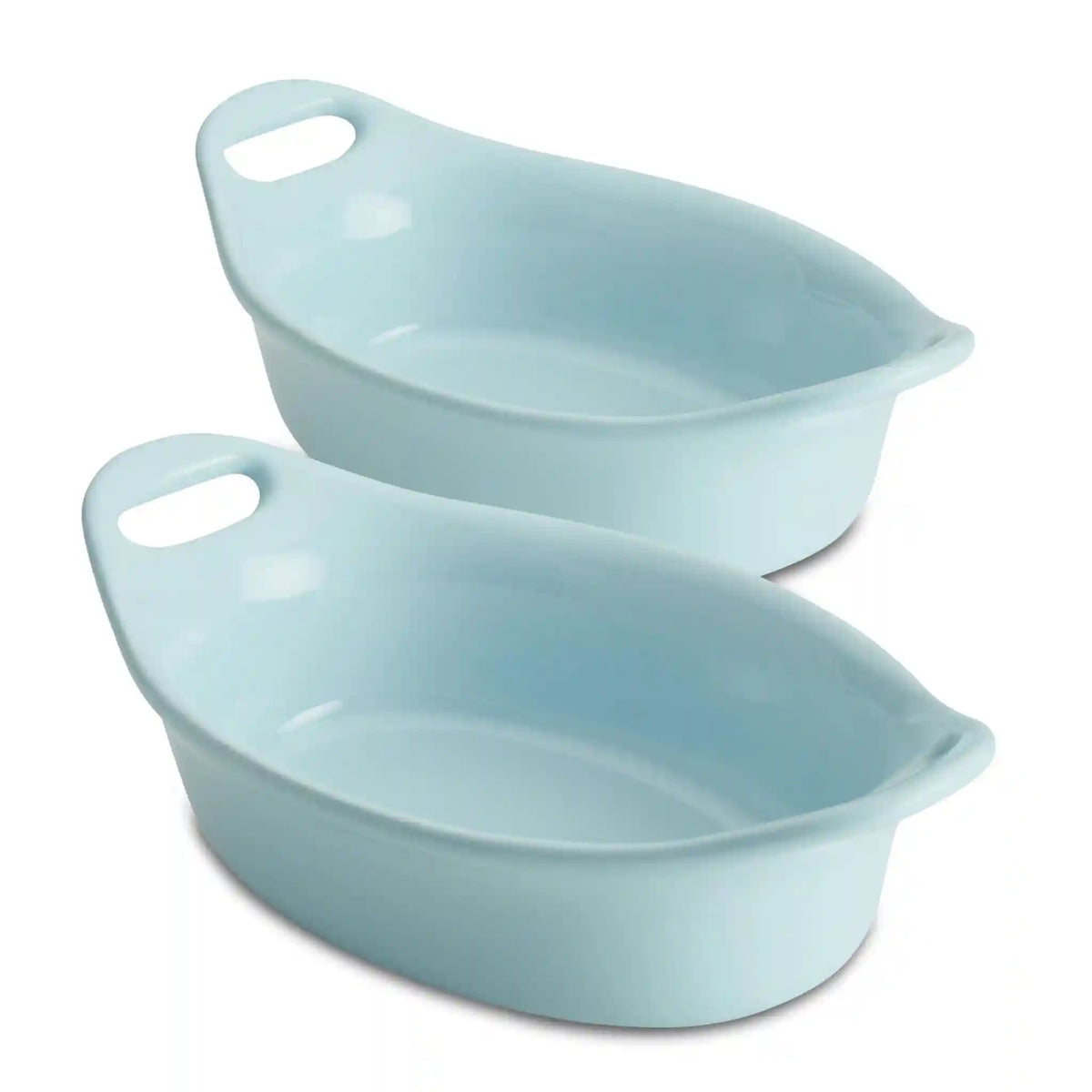 2-Piece 12-Ounce Oval Ceramic Au Gratin Set
