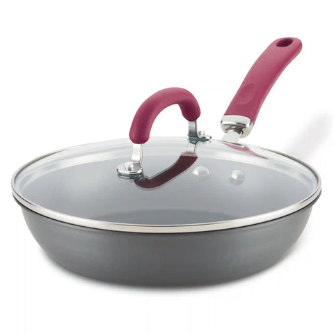 10.25-Inch Hard Anodized Nonstick Induction Covered Deep Frying Pan