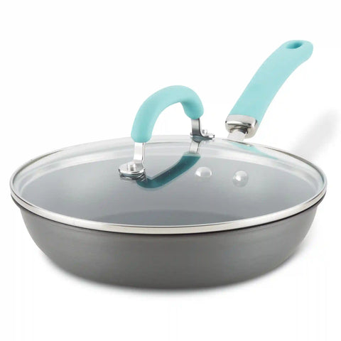 10.25-Inch Hard Anodized Nonstick Induction Covered Deep Frying Pan