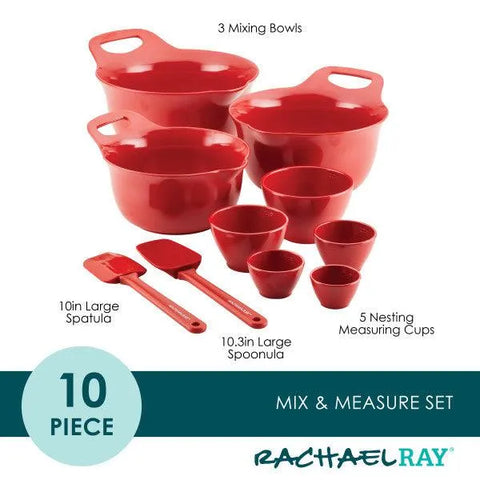 10-Piece Mix, Measure, and Utensil Set