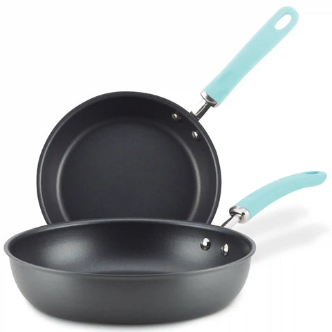 9.5-Inch and 11.75-Inch Hard Anodized Nonstick Induction Frying Pan Set