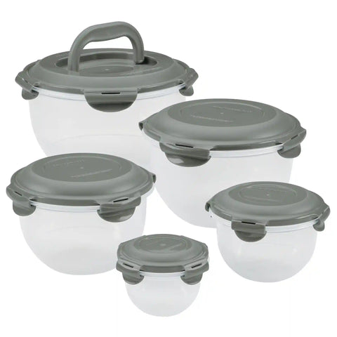 10-Piece Round Nestable Food Storage Containers