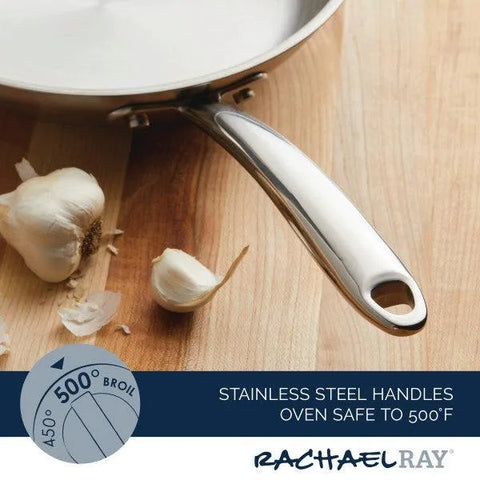 10-Inch Professional Stainless Steel Induction Frying Pan