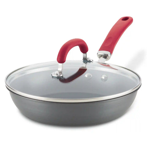 10.25-Inch Hard Anodized Nonstick Induction Covered Deep Frying Pan