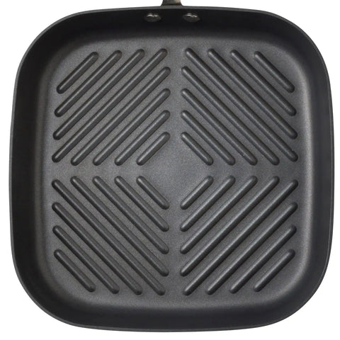 11-Inch Cucina Hard Anodized Nonstick Square Deep Grill Pan