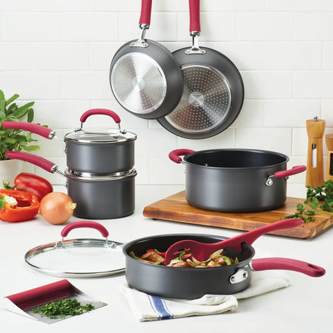 11-Piece Hard Anodized Nonstick Induction Cookware Set