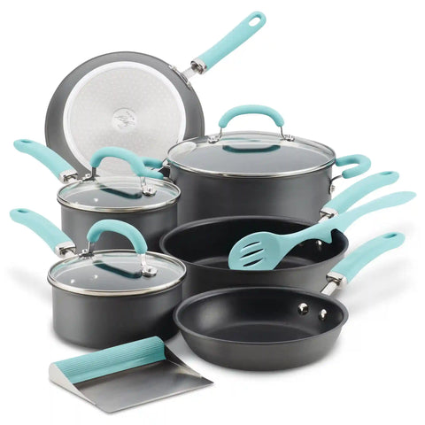 11-Piece Hard Anodized Nonstick Induction Cookware Set